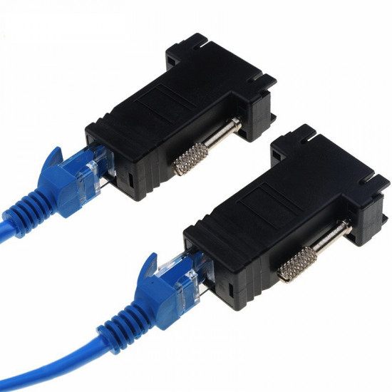 Convertisseur VGA mâle vers LAN câble réseau CAT5 CAT6 RJ45